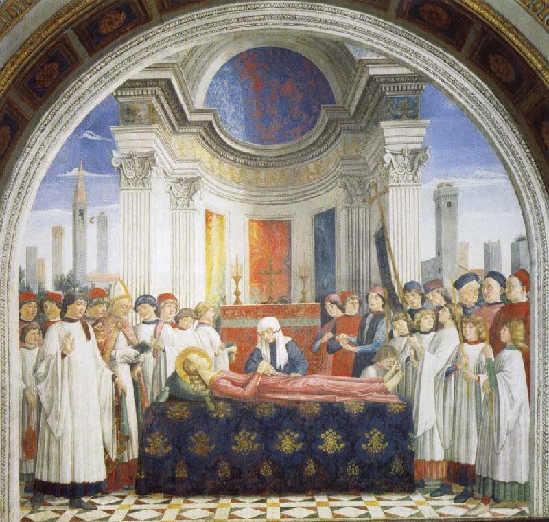 GHIRLANDAIO, Domenico Entombment of St.Fina oil painting image